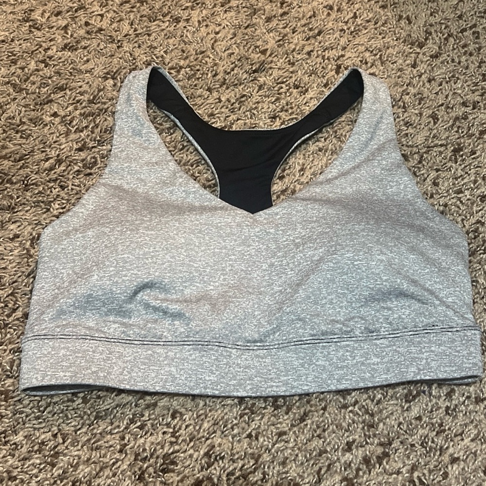 Tek Gear Heathered Gray Sports Bra NWOT